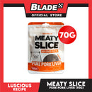 Luscious Recipe Meaty Slice Air Dried Slice (Pure Pork Liver) Pet Treats 70g