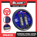Sparco Steering Wheel Cover with Shoulder Pads (Blue) SPS150KBL