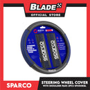 Sparco Steering Wheel Cover with Shoulder Pads (Blue) SPS150KBL