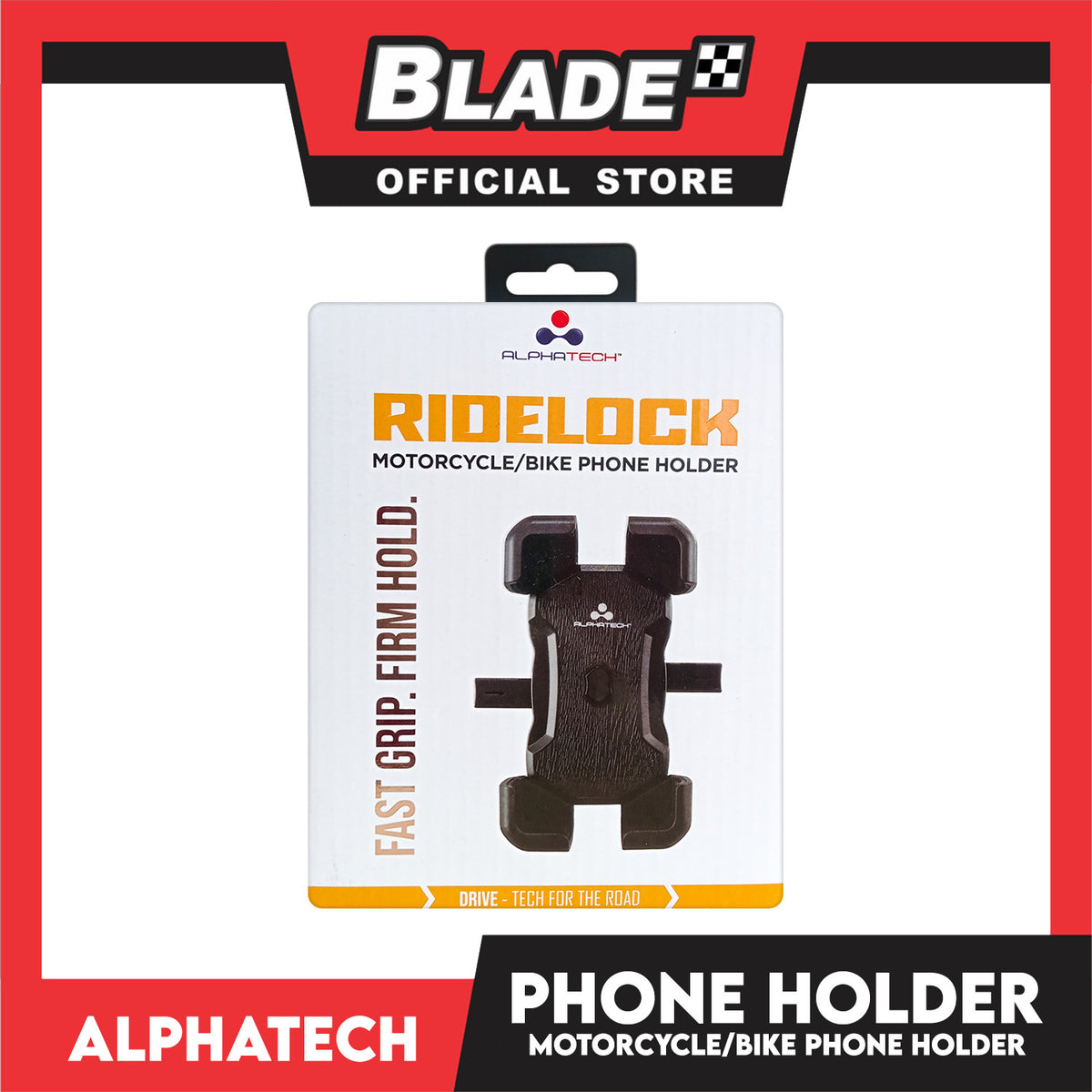 Alpha Tech Ridelock Motorcycle / Bike Phone Holder AT-RL1