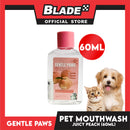 Gentle Paws Organic Plant Based Pet Mouthwash (Juicy Peach) 60ml
