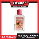 Gentle Paws Organic Plant Based Pet Mouthwash (Juicy Peach) 60ml