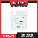 Purpaws Clean My Ears Organic Pet Dog Cat Eye Wipes 200pcs Sheets Fragrance-Free
