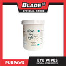 Purpaws Clean My Ears Organic Pet Dog Cat Eye Wipes 200pcs Sheets Fragrance-Free