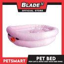 Pet Bed Soft and Comfortable Sleeping Bed (Pink) Duck Design for Cats and Dogs
