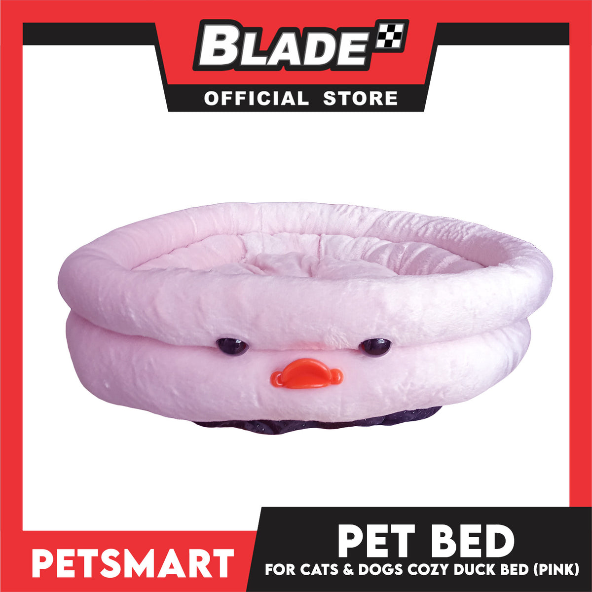 Pet Bed Soft and Comfortable Sleeping Bed (Pink) Duck Design for Cats and Dogs