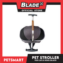 Pet Stroller / Carrier Four Wheel Foldable Stroller for Pet Cat &amp; Dog (Dark Gray) PC700