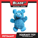 Pet Toy Squeeky Stuffed Animal Pig (Blue)