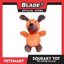 Pet Toy Squeeky Stuffed Animal Dog (Orange)