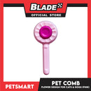 Pet Comb Easy Clean Flower Design (Pink)