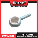 Pet Comb Easy Clean Flower Design (Sky Blue)
