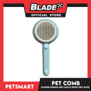 Pet Comb Easy Clean Flower Design (Sky Blue)