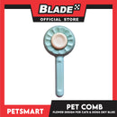 Pet Comb Easy Clean Flower Design (Sky Blue)