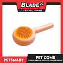 Pet Comb Easy Clean Flower Design (Beige)
