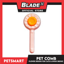 Pet Comb Easy Clean Flower Design (Beige)