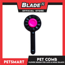 Pet Comb Easy Clean Flower Design (Black)