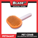 Pet Comb Easy Clean Oval Design (White)