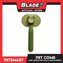 Pet Comb Easy Clean Oval Design (Green)