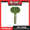Pet Comb Easy Clean Oval Design (Green)