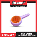 Pet Comb Easy Clean Donut Design (Violet)