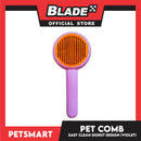 Pet Comb Easy Clean Donut Design (Violet)