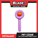 Pet Comb Easy Clean Donut Design (Violet)