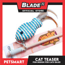 Pet Toy Cat Teaser Fish Design (Blue)