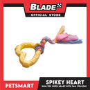 Pet Toy Dog Chew Heart Design with Tail (Yellow)