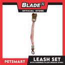 Pet Harness with Leash Plain Design (Pink)