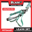 Pet Harness with Leash Plain Design (Green)