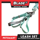 Pet Harness with Leash Plain Design (Green)