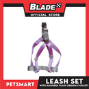 Pet Harness with Leash Plain Design (Violet)