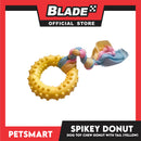 Pet Toy Dog Chew Donut Design with Tail (Yellow)