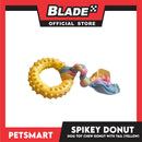 Pet Toy Dog Chew Donut Design with Tail (Yellow)