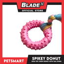 Pet Toy Dog Chew Donut Design with Tail (Pink)