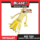 Pet Toy Squeeky Funky Rope (Yellow)