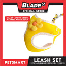 Pet Harness with Leash (Yellow) Flower Design