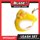 Pet Harness with Leash (Yellow) Flower Design