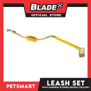Pet Harness with Leash (Yellow) Flower Design