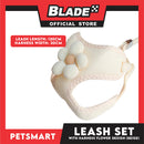 Pet Harness with Leash (Blue Green) Flower Design