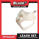 Pet Harness with Leash (Blue Green) Flower Design