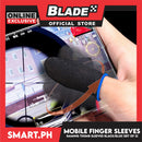 10pcs Gaming Finger Sleeves for Mobile Gaming (Black/Blue)