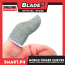 10pcs Gaming Finger Sleeves for Mobile Gaming (Gray/Green)