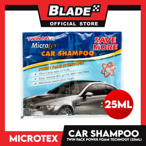 10pcs Microtex Car Shampoo Twin Pack Power Foam Tech MA-S25 25ml