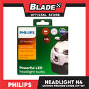 Philips Led Headlight Bulb Ultinon Pro1000 LED-HL H4 Bright Stylish Light, Up To 6500 K Cool White Light, Car Headlight