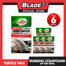 6pcs Turtle Wax Premium Rubbing Compound 50mL