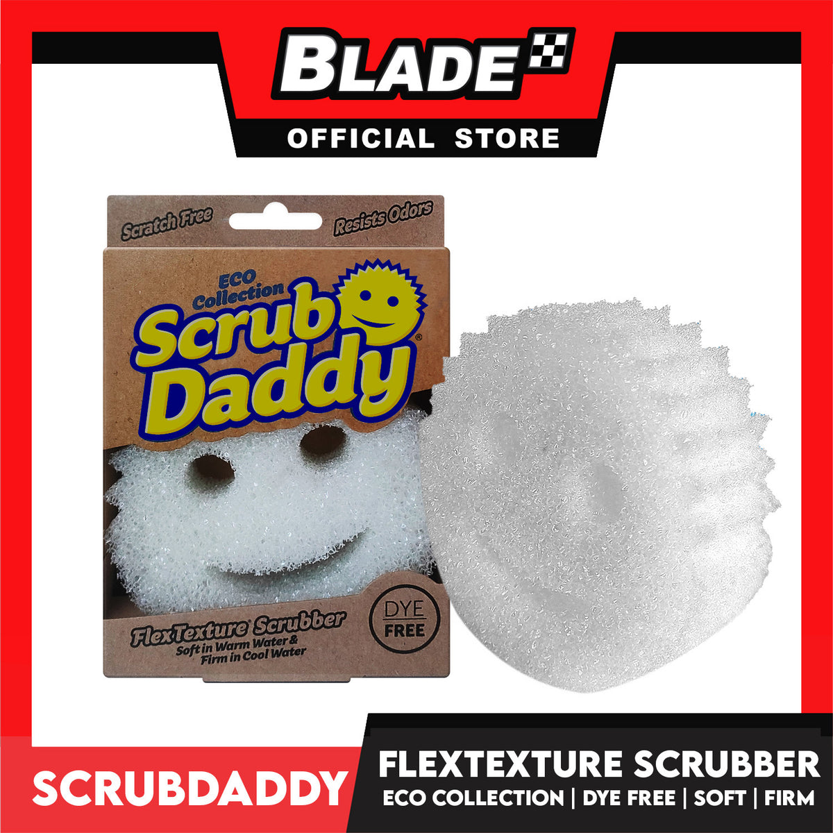 Scrub Daddy Dye-Free FlexTexture Scrubber