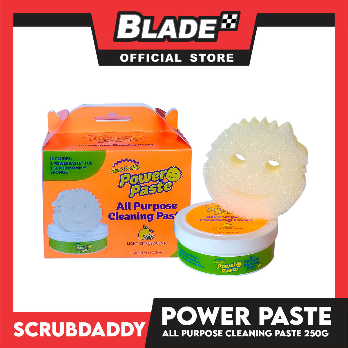Scrub Daddy Power Paste All Purpose Cleaning Paste Light (Citrus Scent) 250g