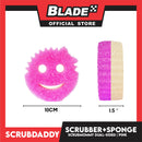 Scrub Mommy Dual-Sided Scrubber +  Sponge Flexture Scrubber (Pink)