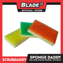 Scrub Daddy Sponge Daddy Dual-Sided Sponge + Scubber 3pcs/pack